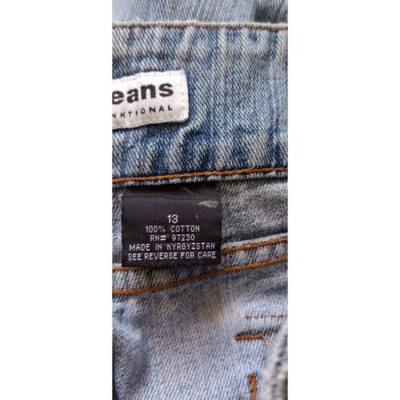 Younique Jeans Multifunktional Juniors Size 13 Y2K Flared Leg Blue Jeans, VTG - Picture 8 of 9